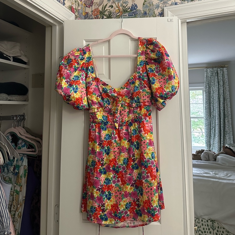 For Love And Lemons Multicolor Floral Dress
